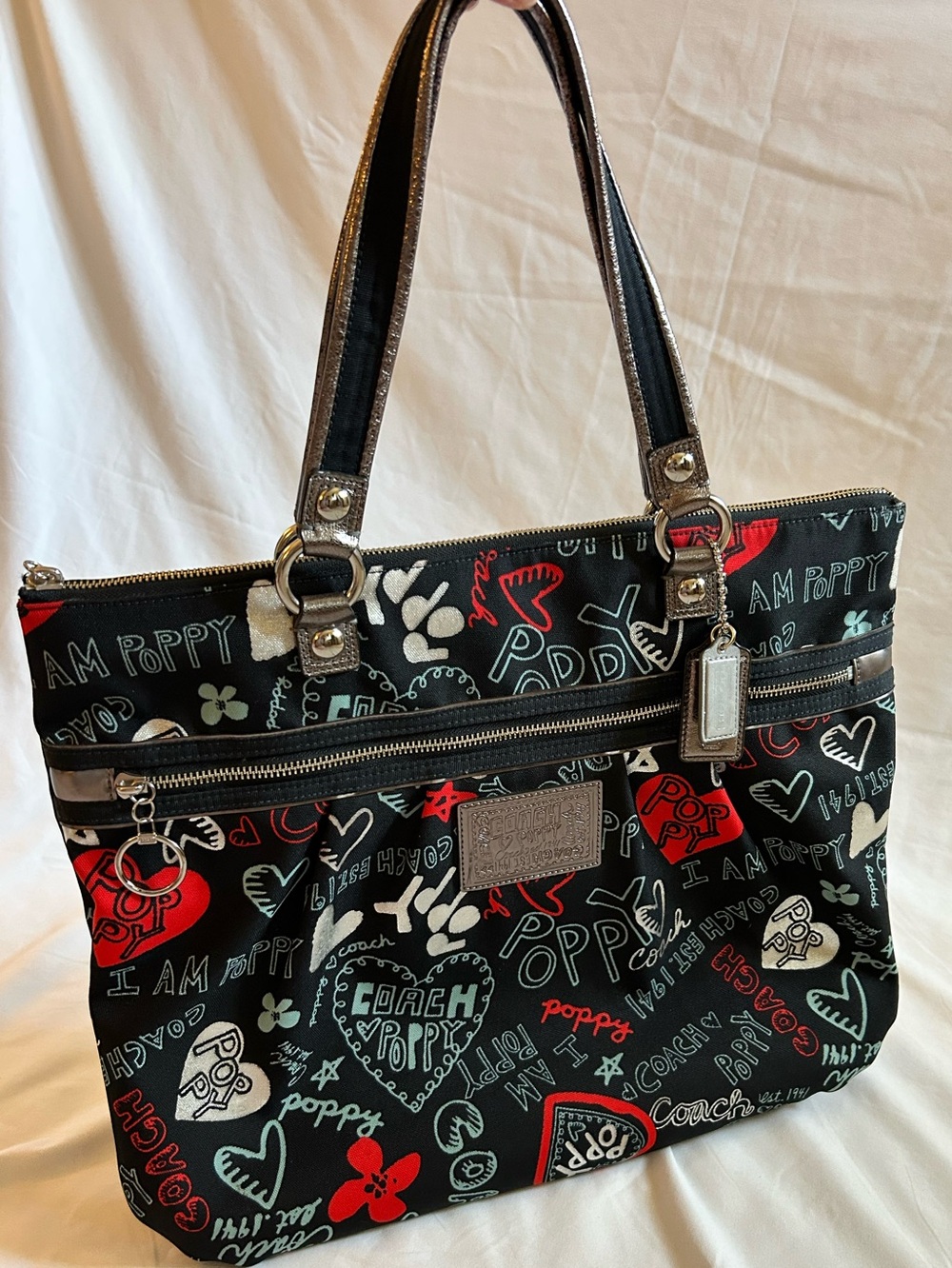 Coach Graffiti Poppy Tote